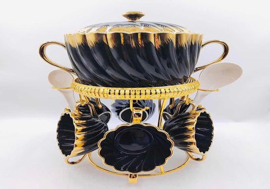 Porcelain Soup Pot and Bowl Set JCC8485-LS