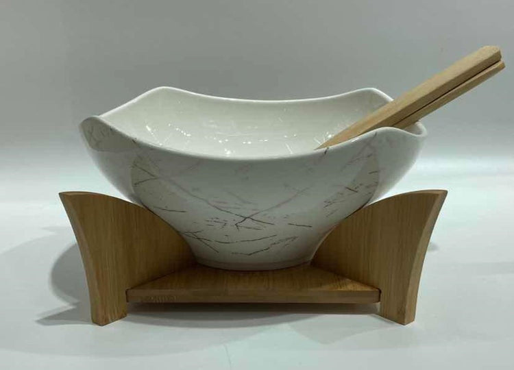 Serving Bowl with Wooden Stand JD7985-H28