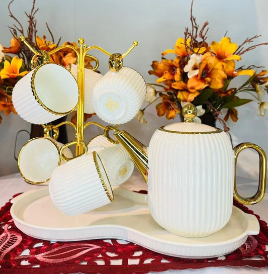 Tea Pot & 6 Cup Set JD8761-L1