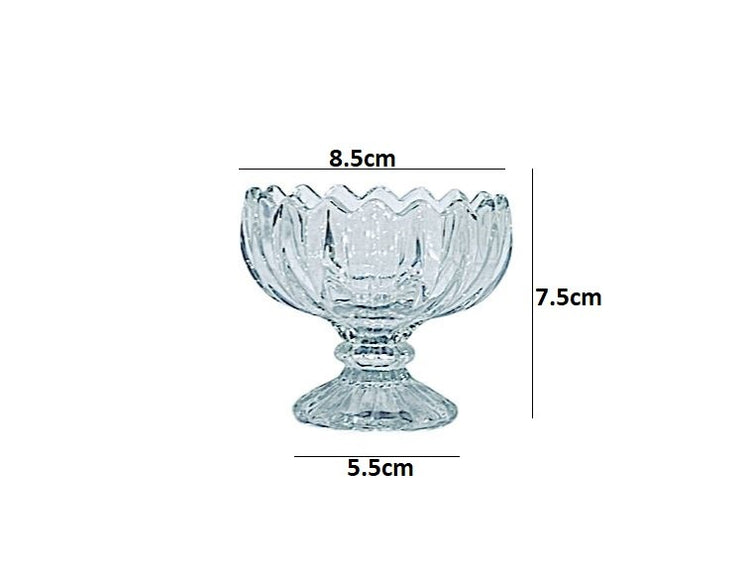 6pc Small Glass Candy Bowl f-90a