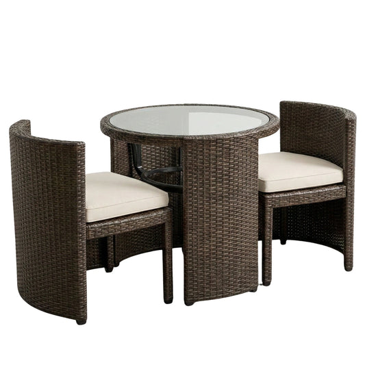 Cedar Outdoor Table & Chairs 3pc Set JHA-50377