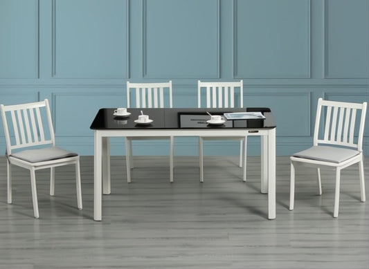 Outdoor Rectangle Table and Chair Set 5pcs