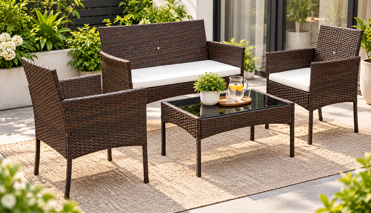 Nova Outdoor Table & Chairs 4pc JHA-6434C