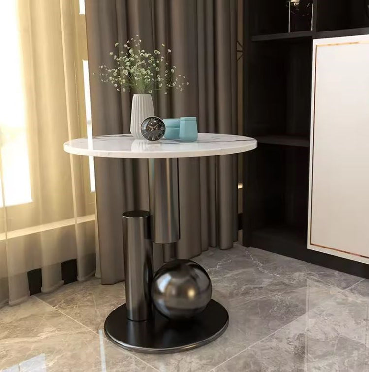 Side Table White & Black JJ110