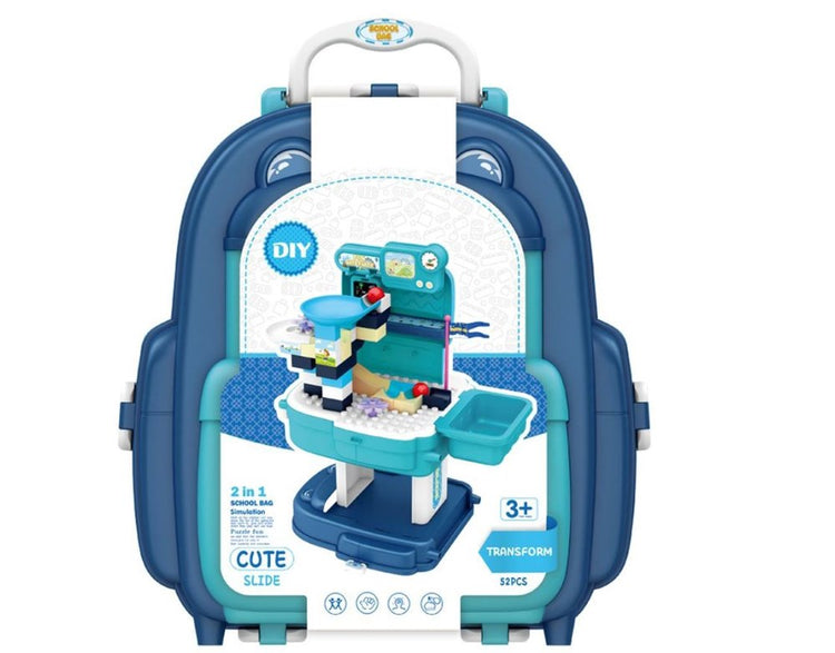 2 in 1 Slide School Bag 52pc JM2106015
