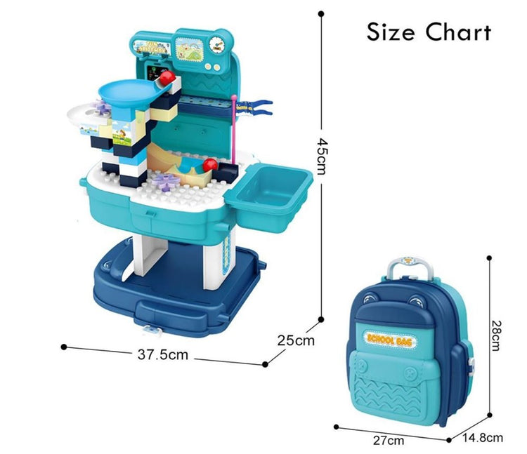 2 in 1 Slide School Bag 52pc JM2106015