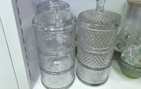 Glass 3 Tier Storage JYTG0031LB