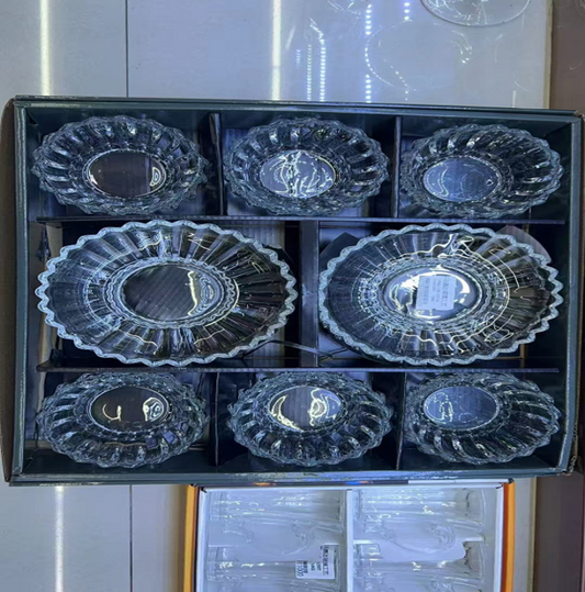 Glass Bowl & Saucer JYWD-12