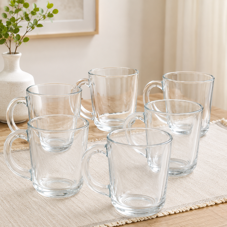 Glass Cups 6pc K0029