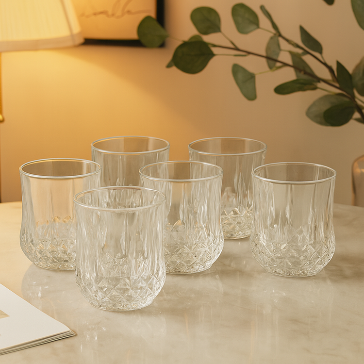 Glass Cup 6pc 220mL KB048-2