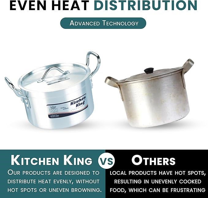 King Chef Aluminum Pot 13" 33cm 18L KK10107