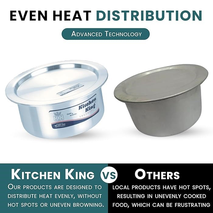 Indiana Aluminum Pot 7" 18cm 2.2L KK15118
