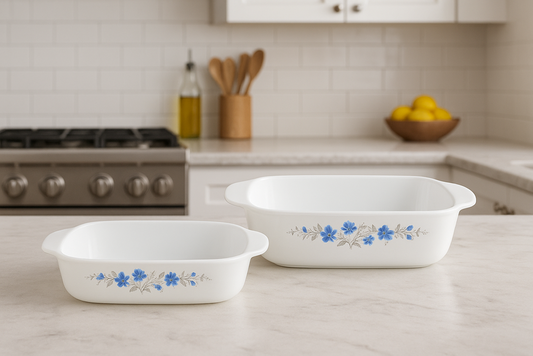 Opalware Square Casserole 2pc KP2T