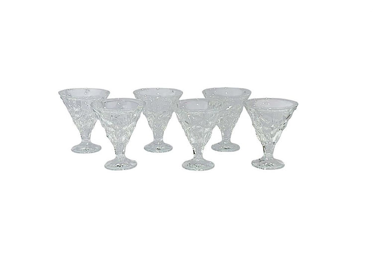 Glass Ice Cream Cup 6pc LXBQ03-3