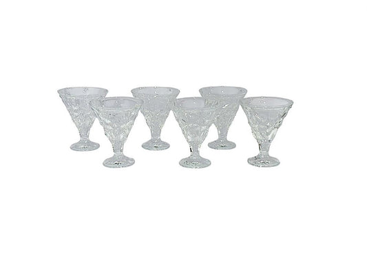 Glass Ice Cream Cup 6pc LXBQ03-3