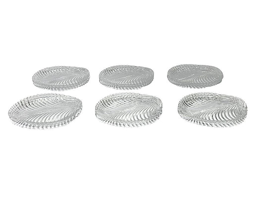 Glass Serving Plate 6pc Set LXP103