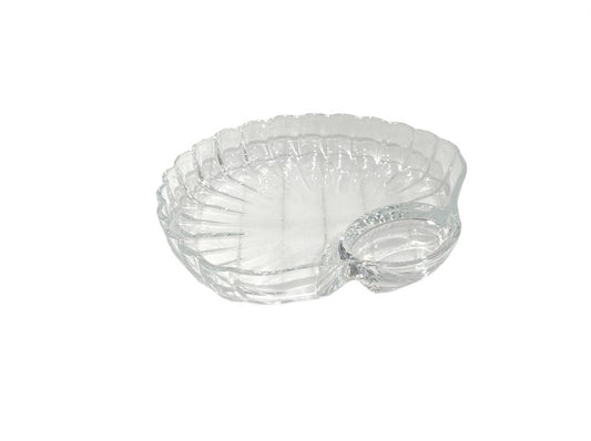 Glass Serving 2 Compartment Dish LXP105