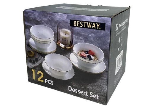 Gold Line 12pcs Dessert Set LXP12G