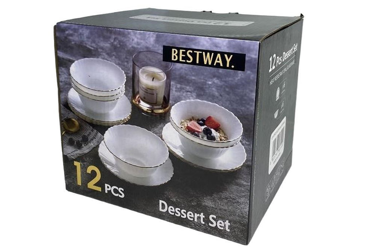 Gold Line 12pcs Dessert Set LXP12G