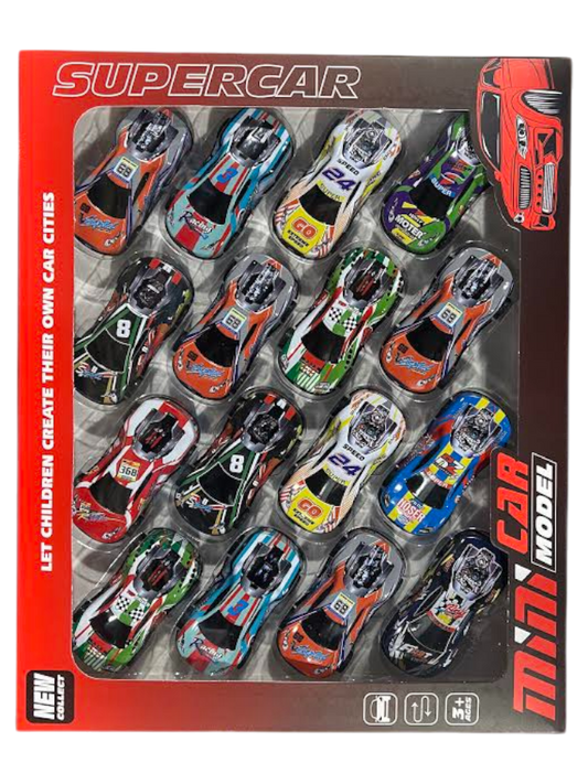 Mini Car Set 16pc MF5520-16A