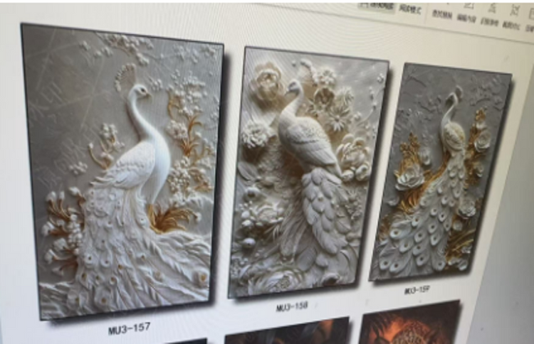 Peacock Wall Frame MU3 DD20093