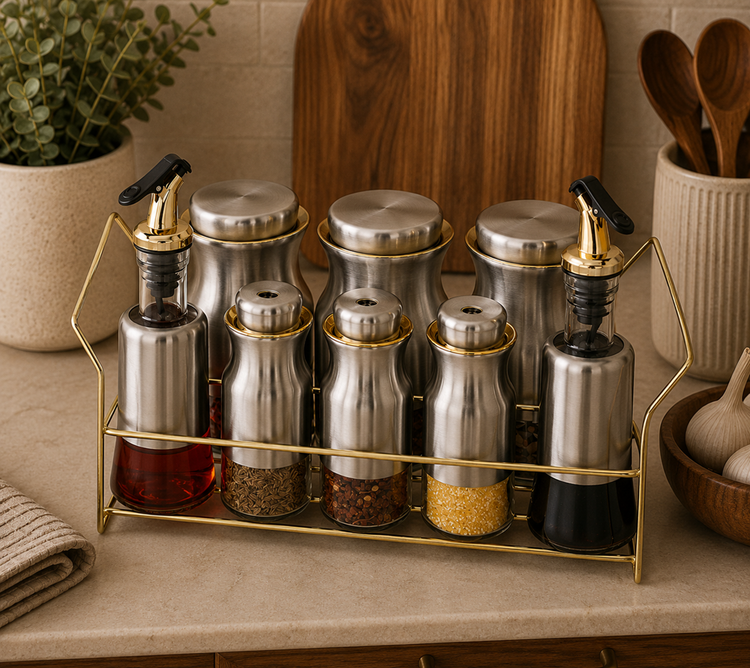 Spice Rack 8pc O1013-SJ-J