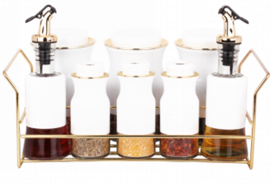 Spice Rack Condiment 8pc O1013BJ-J