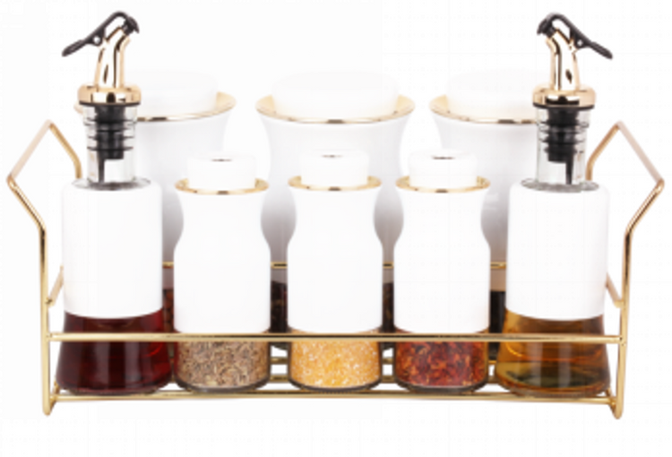 Spice Rack Condiment 8pc O1013BJ-J
