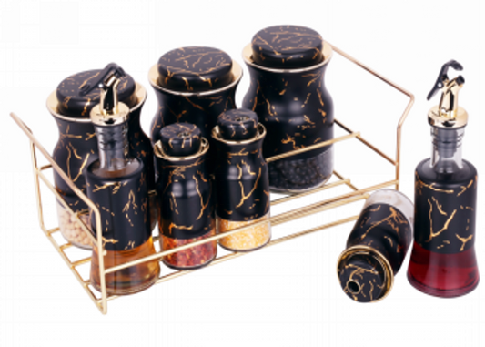 Spice Rack Condiment 8pc O1013DHJ-J
