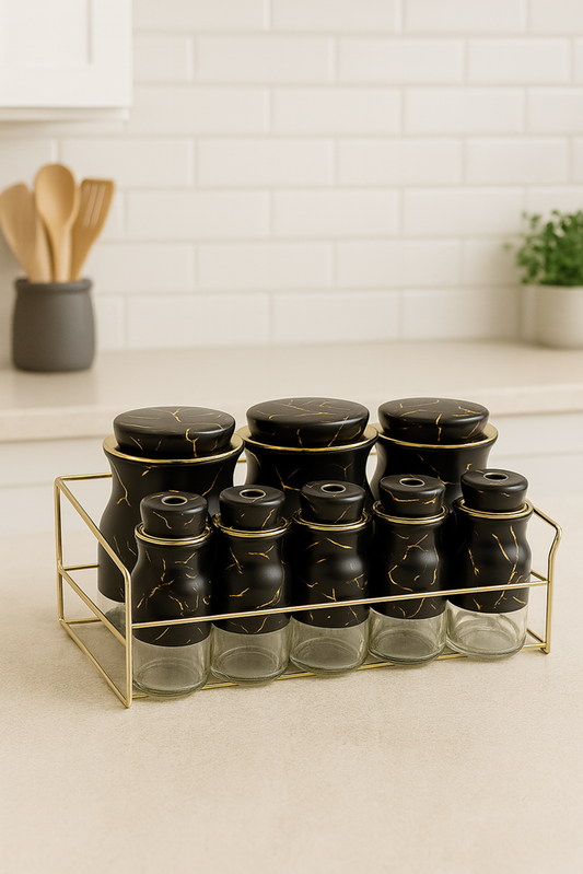 Spice Rack Condiment 8pc O1014DHJ-J