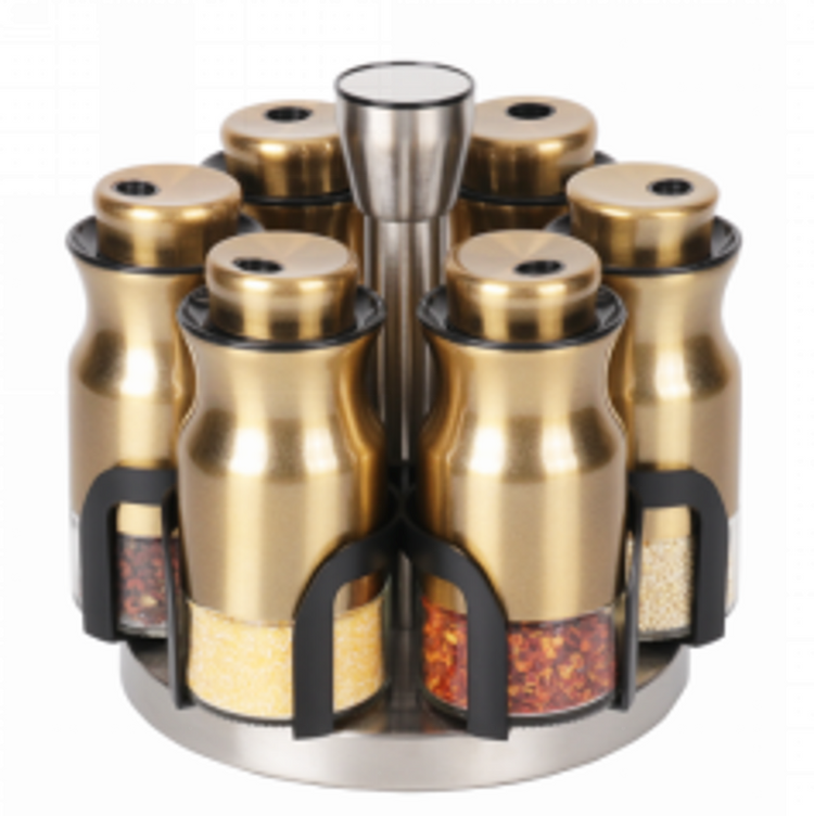Spice Rack Condiment 6pc O1025J