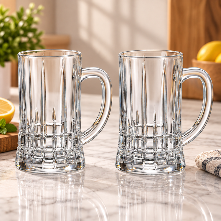 Glass Cup 2pc 500mL P-116-1B