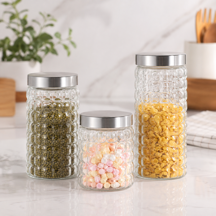 Storage Jars 3pc PAGA-FK1 L3