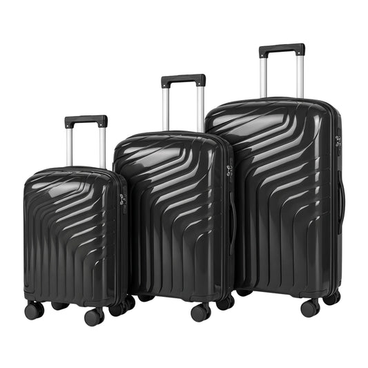 Premium 3pc Hardshell Travel Suitcase Set | TSA Lock Luggage | PP-06
