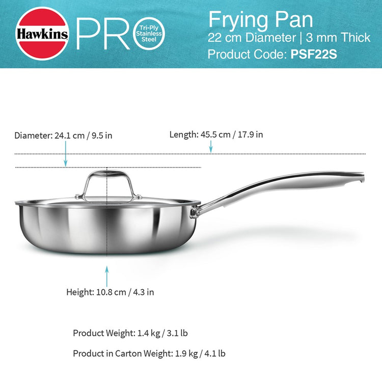 Futura SS Fry Pan PSF22S