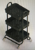 Trolley 3 Tier Black 7000006
