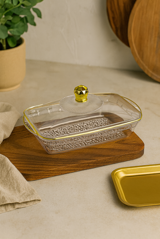 Plastic Food Serving Container with Lid DD1187