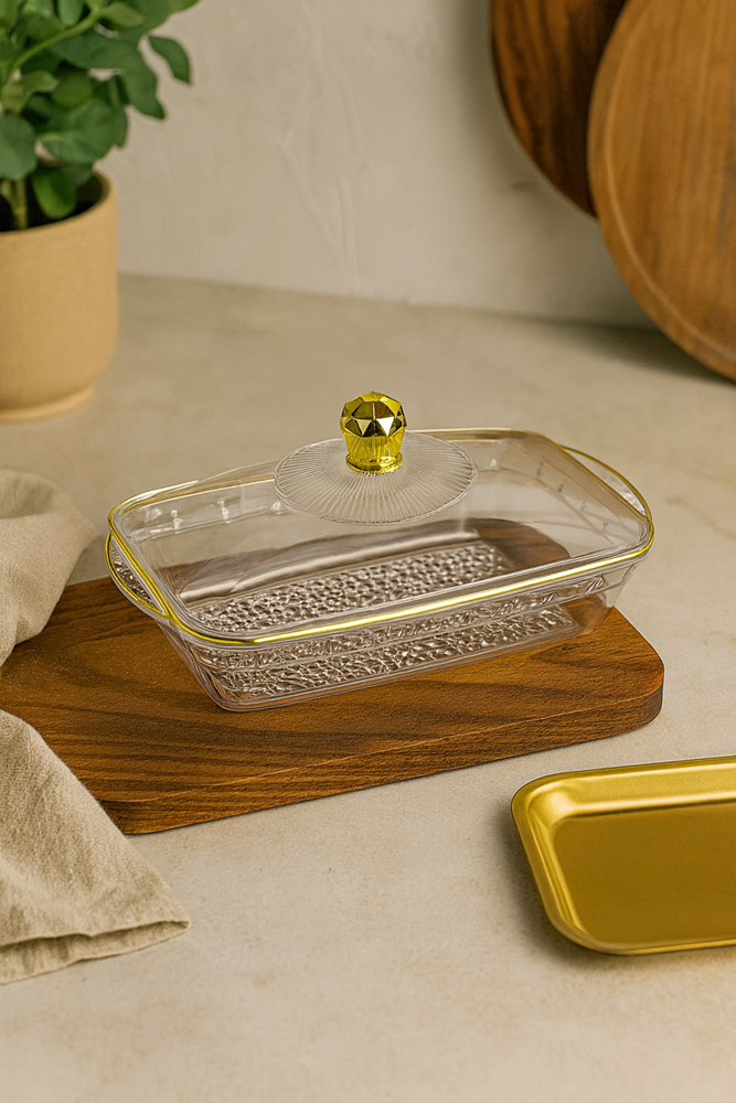 Plastic Food Serving Container with Lid DD1187