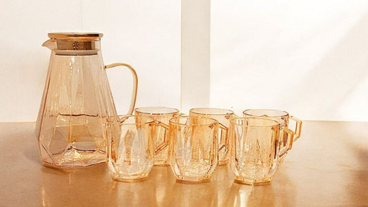 Glass Jug & Cups 7pc Set QSJ-7