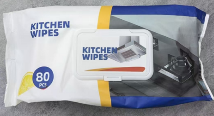 Lemon Kitchen Wipes 80pc QT204