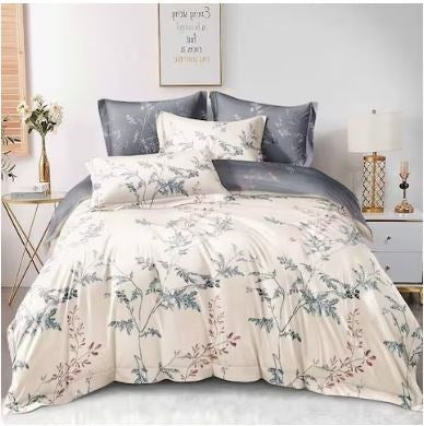 Duvet Cover Sheet Double 4pc Set