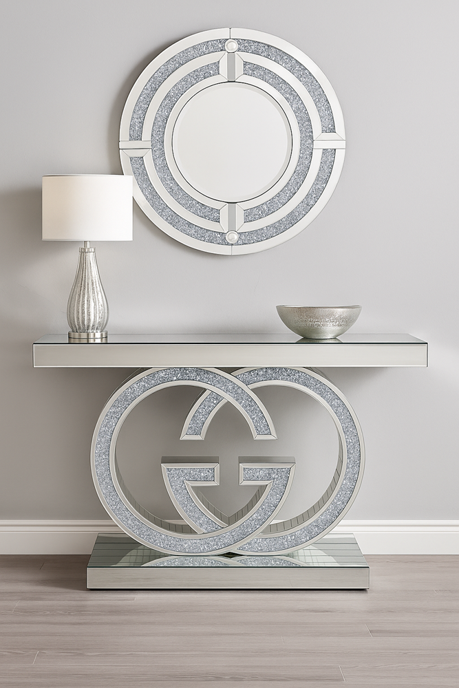 Console Table Set Silver RTF028-S TMZ096-S