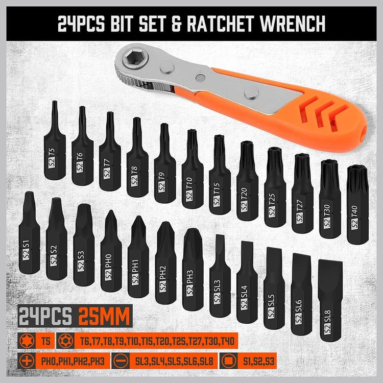 Magnetic Nut Dr Screwdriver Bits 47pc SDY-87013