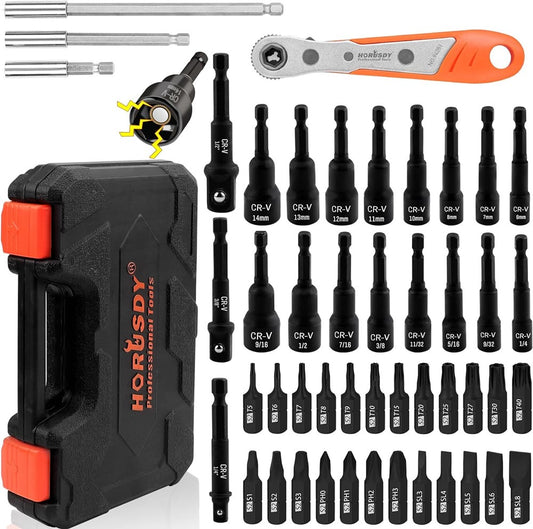 Magnetic Nut Dr Screwdriver Bits 47pc SDY-87013