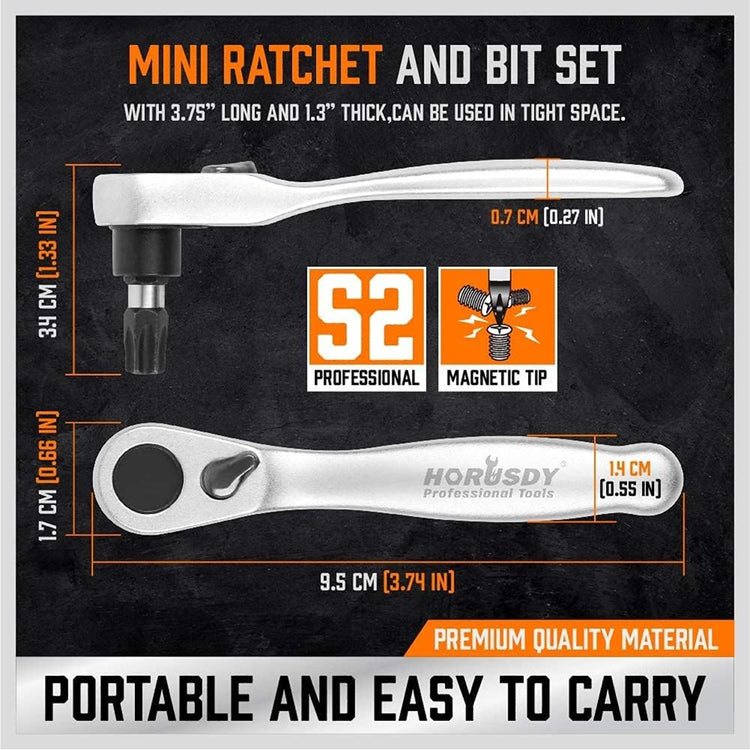 Mini Ratchet Screwdriver and Bit 42pc SDY-94285