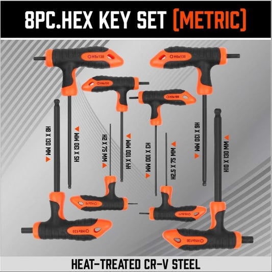 T-Handle Ball End Hex Key 8pc SDY-94294
