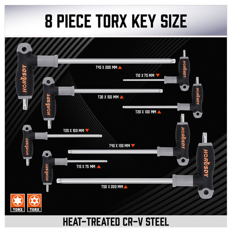 T-Handle Torx Hex Key 16pc SDY-94302