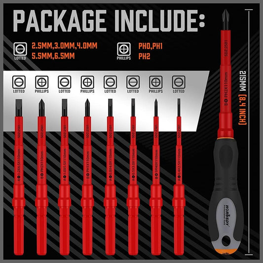 Insulated Screwdriver 9pc Set SDY-94308