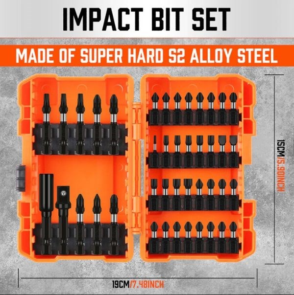 Impact Magnetic Screwdriver Bits 42pc SDY-94329