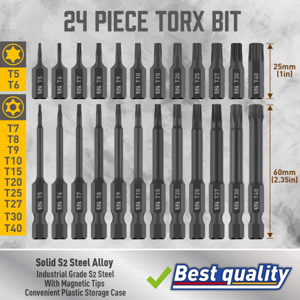 Security Torx Bit 24pc SDY-94409